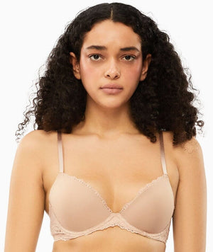 Calvin Klein Seductive Comfort Lotus Floral Lift Demi Bra - Cedar Bras 