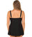 Capriosca Chlorine Resistant Panelled Wide Strap Swim Dress - Black Swim 