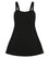 Capriosca Chlorine Resistant Panelled Wide Strap Swim Dress - Black Swim 