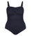 Capriosca Honey Comb Twist Front Bandeau One Piece Swimsuit - Navy Swim 