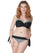 Curvy Kate Hypnotic Bandeau Bikini Top - Monochrome/Olive Swim 