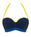 Curvy Kate Maya Bandeau Bikini Top - Blue Mix Swim 