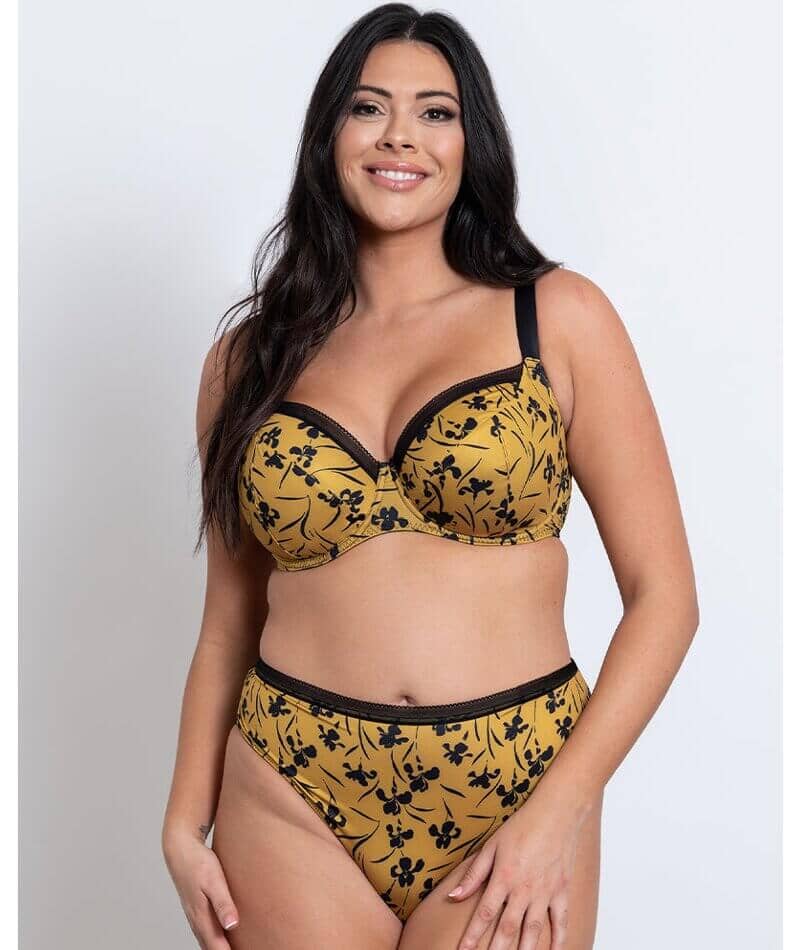 Scantilly by Curvy Kate lingerie set in ochre