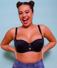 Curvy Kate Boost Me Up Padded Balcony Bra - Black Bras 