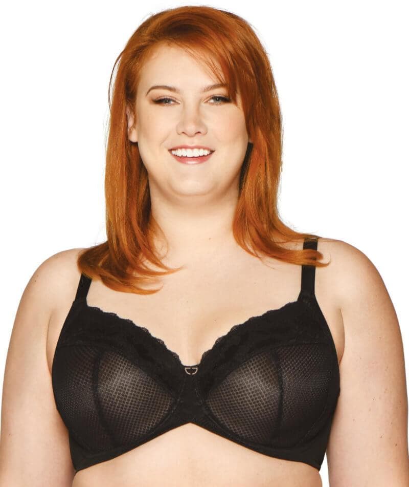 Curvy Kate Bra Delightfull Black Size 36F Underwired Full Coverage Cup  001111