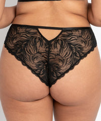 Curvy Kate Lace Daze Brazilian Brief - Black Knickers 