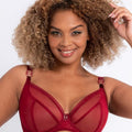 Curvy Kate Lifestyle Plunge Bra - Deep Red