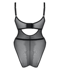 Curvy Kate Lucky Star Underwire Plunge Bodysuit - Black Bodysuits & Basques 