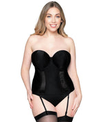 Curvy Kate Luxe Strapless Basque - Black Bodysuits & Basques 