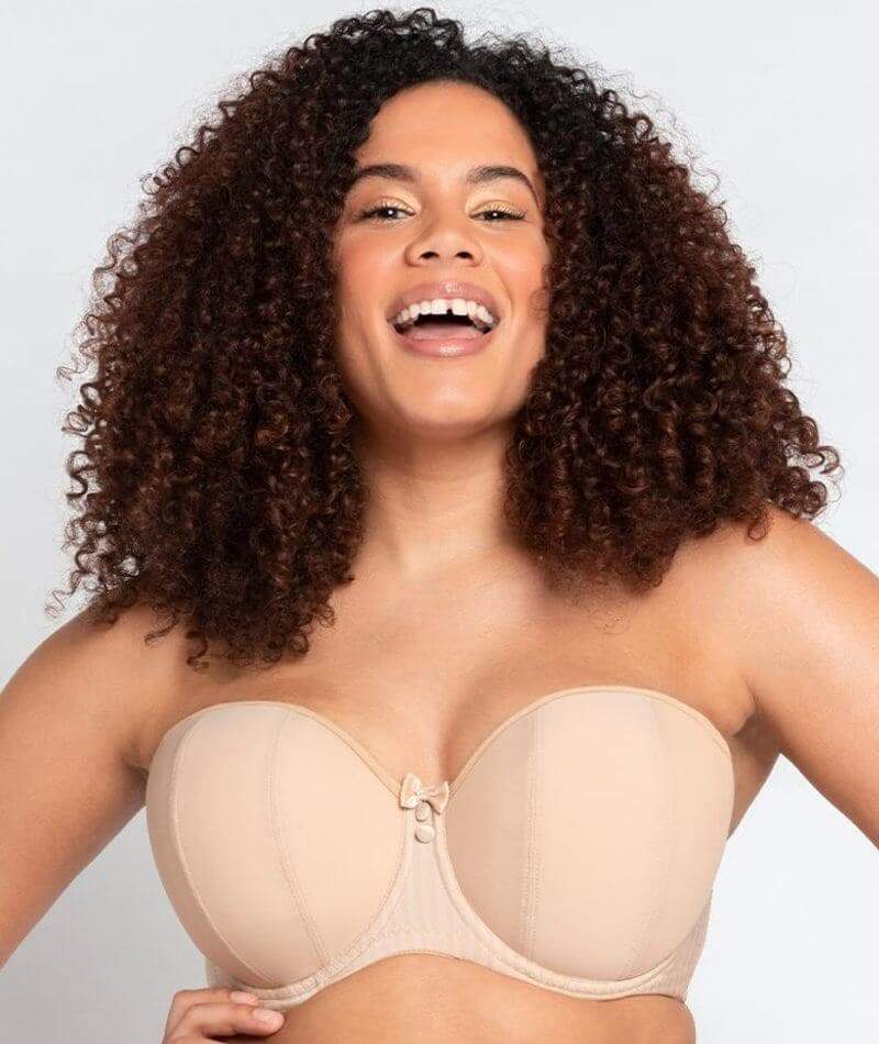 Strapless Bra for Large Size Cups Non Padded Tube Bras for Women