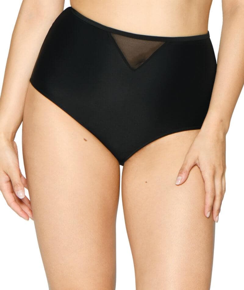 Curvy Kate Sheer Class High Waist Brief - Black Swim 