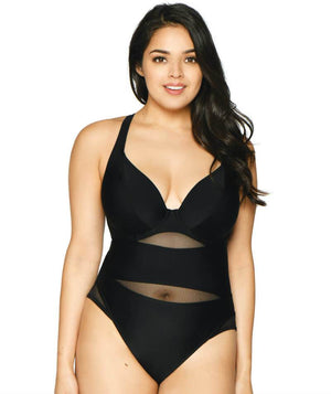 Curvy Kate First Class Tankini Top Black - 32D