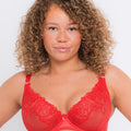 Curvy Kate Stand Out Scooped Plunge Bra - Fiery Red