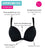 Curvy Kate Superplunge Kiss Padded Plunge Bra - Black Bras 