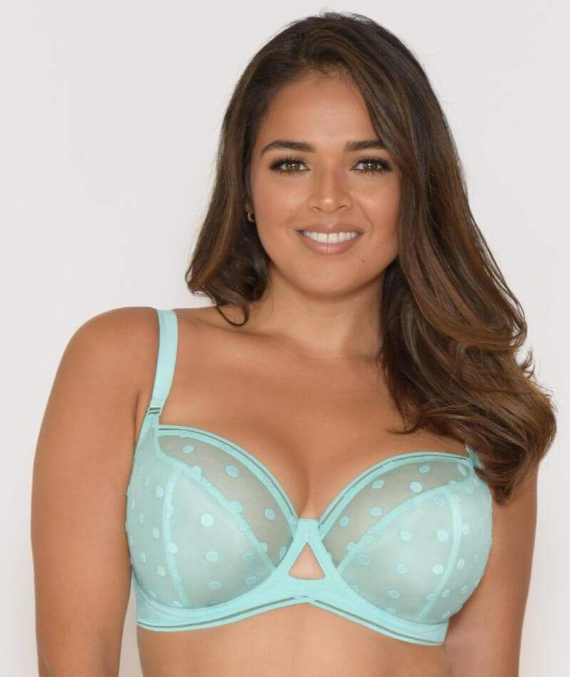 Curvy Kate Top Spot Balcony Bra - Spearmint Bras 