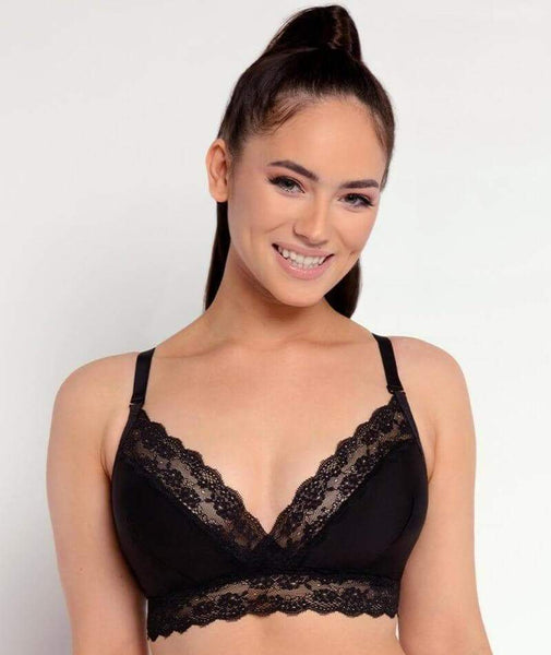 Curvy Kate Front And Centre Wire-Free Bralette - Black
