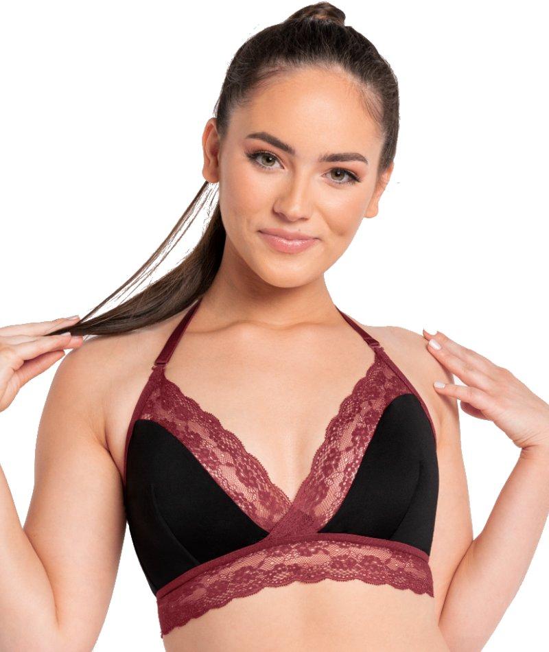 Curvy Kate Twice the Fun Reversible Bralette - Oxblood/Black Bras 