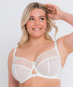 Curvy Kate Victory Balcony Bra - White Bras 