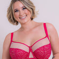 Curvy Kate Victory Wild Balcony Bra - Hot Pink/ Blush