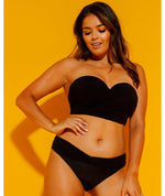 Curvy Kate Wrapsody Bandeau Bikini Top - Black Swim 