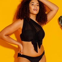 Curvy Kate Wrapsody Bandeau Bikini Top - Black