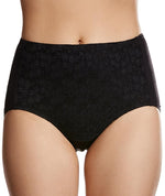 Jockey No Ride Up Microfibre and Lace Full Brief - Black Knickers 10 