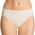 Jockey No Ride Up Microfibre and Lace Hi Brief - Cream