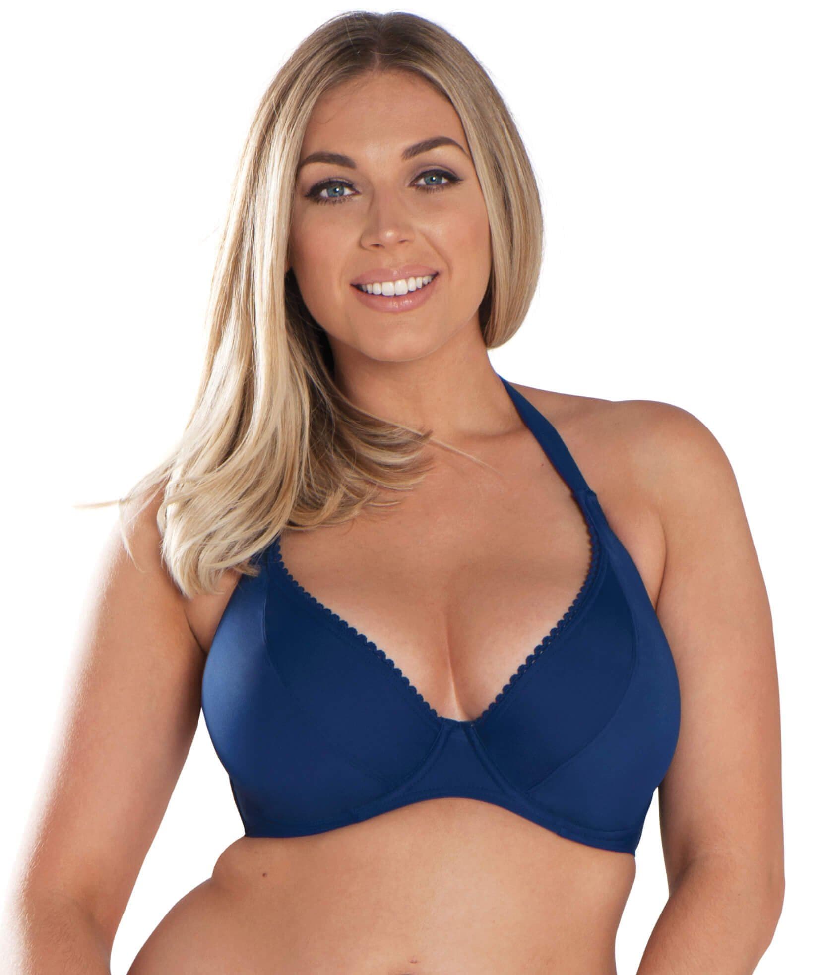 Curvy Kate Jetty Halterneck Bikini Top - Navy Swim 6D 