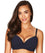 Sea Level Essentials Cross Front Moulded Underwire D-DD Cup Bikini Top - Night Sky Navy Swim 8 