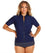 Capriosca Plain Short Sleeve Wetshirt - Navy Swim 10 