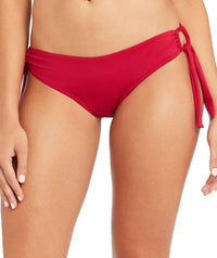 Sea Level Essentials Tie Side Hipster Bikini Brief - Red Swim 