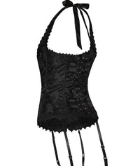 Luxe Halter Corset - Black 