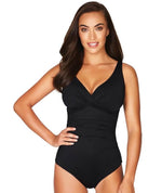 Sea Level Essentials Cross Front B-DD Cup One Piece Swimsuit - Black Swim 8 