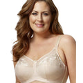 Elila Embroidered Wire-Free Bra - Nude