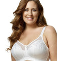 Elila Embroidered Wire-Free Bra - White