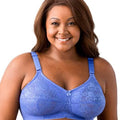 Elila Embroidered Lace Wire-Free Bra - Cobalt