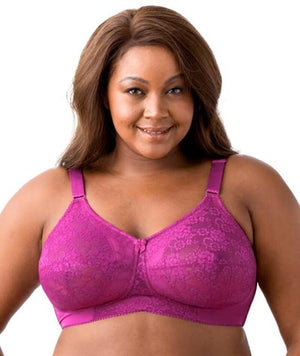 Elila Embroidered Lace Non-Underwired Bra - Fuchsia Bras 