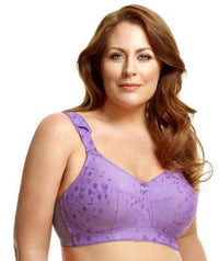 Elila Jacquard Non-Underwired Bra - Lilac Bras 12F Lilac 