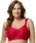 Elila Jacquard Non-Underwired Bra - Red Bras 12F Red 