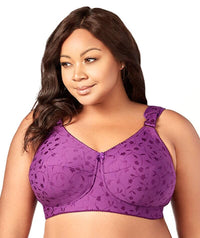 Elila Jacquard Non-Underwired Bra - Aubergine Bras 12F Aubergine 