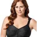 Elila Front Opening Wire-Free Posture Bra - Black