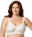 Elila Front Opening Non-Underwired Posture Bra - White Bras 14H White 