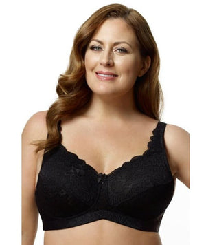 Elila Stretch Lace Non-Underwired Bra Bras 14D Black 