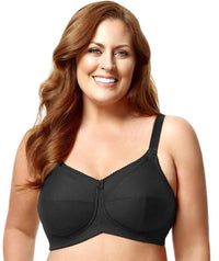 Elila Cotton Cup Wire Free Nursing Bra - Black Bras 10D Black 