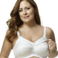 Elila Cotton Cup Wire-Free Nursing Bra - White