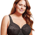 Elila Full Coverage Stretch Lace Underwired Bra - Black