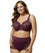 Elila Full Coverage Stretch Lace Underwired Bra - Plum Bras 