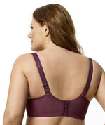 Elila Full Coverage Stretch Lace Underwired Bra - Plum Bras 