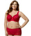 Elila Full Coverage Stretch Lace Underwired Bra - Red Bras 