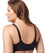 Elila Embroidered Microfiber Underwired Bra - Black Bras 